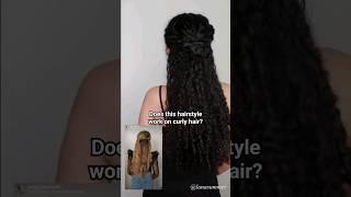 I Tested a Straight Hairstyle on Curly Hair #curlyhair #curlyhairstyles