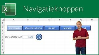 Navigatieknoppen in Excel