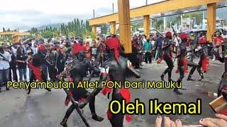 Penyambutan_Atlet_Pon 2021_Dari_Prov  Maluku_Oleh_Ikemal_Jayapura Papua