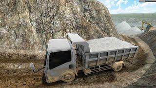 Dapat Job Muat Pasir Dari Sungai - Es Truck Simulator ID