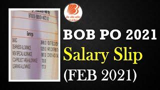 IBPS PO 2021 LATEST SALARY SLIP   BOB PO 2020 SALARY SLIPFEB