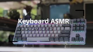 ASMR Mechanical KEYBOARD ⌨️Typing Sounds Black Switches NO TALKING for SLEEP