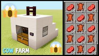 Simple & Easy to Build Cow Farm Minecraft Pocket Edition