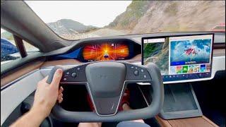 Tesla Model S Plaid POV Drive Review *0-60mph 1.9s*