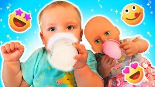 Кукла БЕБИ БОН — Беби Анабель играет с малышом Дорианом Видео для девочек с Baby Born