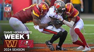 Washington Commanders vs. Tampa Bay Buccaneers Game Highlights  NFL 2024 Season