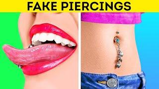 FAKE PIERCINGS & TATTOOS THAT LOOK REAL EFFECTIVE BEAUTY HACKS