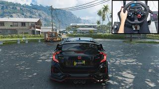 Honda Civic Type R - The Crew Motorfest  Logitech g29 gameplay