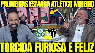 PALMEIRAS DEVASTA ATLÉTICO MINEIRO COM GOLEADA DE 4 A 0 E DEIXA TORCIDA ALVINEGRA EM CHOQUE E FELIZ