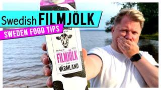 First time tasting Swedish Filmjölk in Sweden What to eat in Sweden  Sweden Food Tips