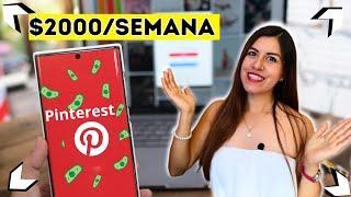 Cómo Ganar DINERO con PINTEREST 2024$2000Semana Nuevo Método Fácil y Sencillo