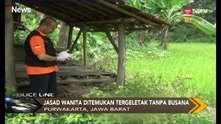 Jenazah Wanita 25 Tahun Tanpa Busana Ditemukan di Gubuk Sawah Purwakarta - Police Line 1103