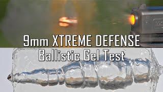 9mm XTREME DEFENSE Ballistic Gel Test - Ballistic High-Speed