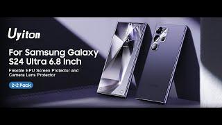Samsung Galaxy S24 Ultra EPU Screen Protector+Camera protector installation video