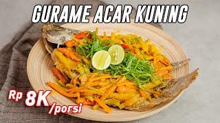 Gurih Bumbunya Crispy Ikannya  Resep Ikan Gurame Acar Kuning