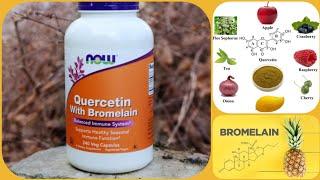 Quercetin With Bromelain обзор польза для чего он нужен? iHERB  NOW FOODS