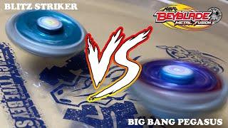 Classic Beyblade Battles  Blitz Striker 100RSF vs Big Bang Pegasus FD