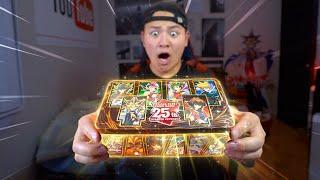 OPENING KONAMIS *NEW* YU-GI-OH 25TH ANNIVERSARY TIN OF DUELING HEROES ANIME BOX New Rarity