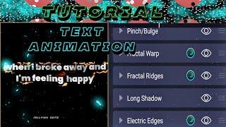 Electric Edges Effect Tutorial Text Animation Alightmotion #alightmotiontutorial