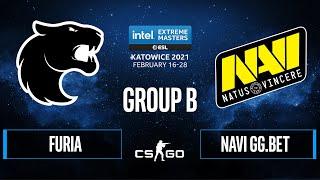 CSGO - NAVI GG.BET vs FURIA Nuke Map 2 - IEM Katowice 2021 - Group B