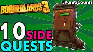 Top 10 BEST and MOST FUN SIDE QUESTS and SIDE MISSIONS in BORDERLANDS 3 NO DLC #PumaCounts