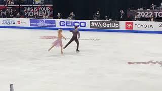 Madison HubbellZachary Donohue 225.59Silver Medal2022 US Figure Skating Championship Ice Dance.