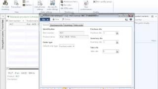 Dynamics AX 2012 Trade - Products - Default Order Settings
