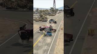 Realistic Highway Car Crashes #89