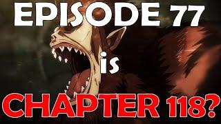 BREAKING NEWS Episode 77 adapts Chapter 118 for Attack on Titan The Final Season Part 2?