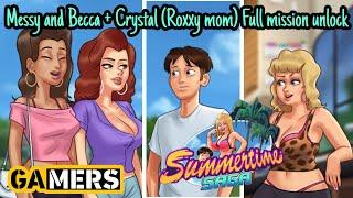 Messy and Becca + CrystalRoxxy mom Full mission unlock  Summer Time Saga  New version