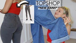 TOPSHOP NEW JEANS REVIEW  TRY ON HAUL  AD