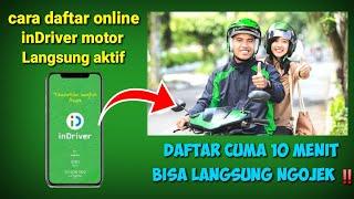 Daftar inDriver Motor Terbaru 2022  Mudah dan Cepat #omzeeztutor