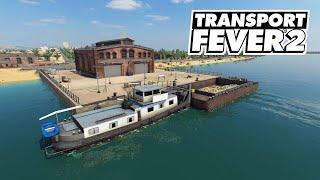 Transport Fever 2 - Доставка продуктов по реке #13