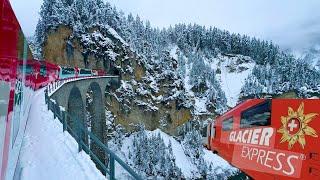 GLACIER EXPRESS SWITZERLAND  World’s Most Beautiful Train Ride in Switzerland
