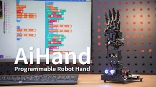 Open-Source Robotic Hand AiHand Powered by microbit V2 Programming Educational Robot