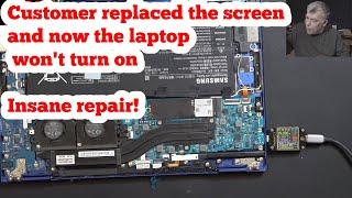 Samsung Galaxy Book Flex NP930 - I removed 3 ics chips and the laptop is working fine without LoL
