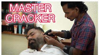 Head massage Ear massage with water spray by Indian Barber MASTER CRACKER  ASMR Relaxation