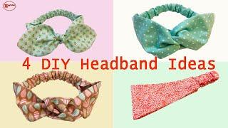 DIY HEADBAND IDEAS  HOW TO MAKE HEADBAND  HEADBAND TUTORIAL  EASY TO SEW PROJECTS