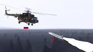 FIM-92 bullied Russian Mi-8 helicopter  Flying Tank was downed in Ukraine  Pilots missing