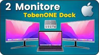 2 Bildschirme an Laptop  MacBook anschließen & einrichten mit der Dockingstation von TobenONE