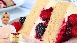 I mastered the perfect CHANTILLY CAKE recipe Whipped cream & berry filled vanilla cake