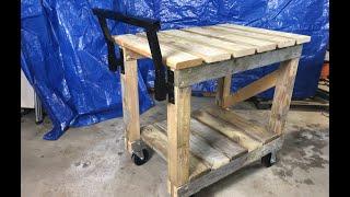 Outdoor Workbench Made With Pallet Wood