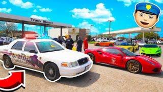 100 SUPERCARS vs COPS RACING