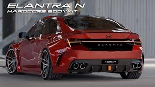 Hyundai ELANTRA N 2023 HARDCORE Bodykit Concept by Zephyr Designz