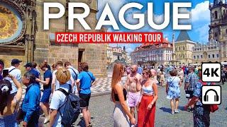 PRAGA Repubblica Ceca  Tour a piedi in 4K giornata di sole nel centro ️