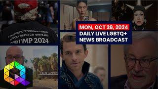 Monday October 28 2024 Daily LIVE LGBTQ+ News Broadcast  Queer News Tonight