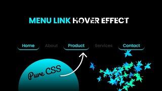 Animated Navigation Bar in HTML and CSS  Menu Hover Animation Effects