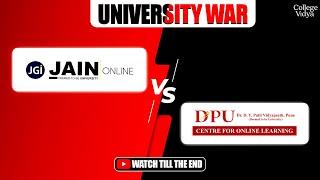 Jain Online Vs DY Patil Vidyapeeth Online University War Approvals LMS Placement Courses Fees