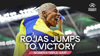 Rojas wins 4th triple jump world title on her 6th jump   World Athletics Championships Budapest 23