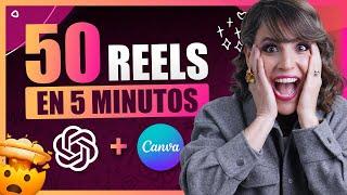 Como hacer 50 Videos para Reels Shorts o TikTok en 5 minutos con ChatGPT y Canva TUTORIAL